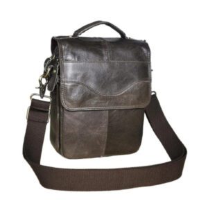 Le'aokuu 144 Leather Male Casual Shoulder Messenger - Gray 3
