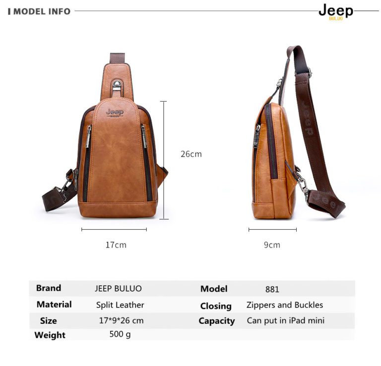 JEEP BULUO 881 Crossbody Bag