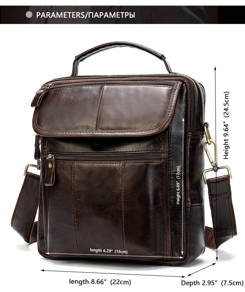 WESTAL ZM8870 Genuine Leather Crossbody Bag