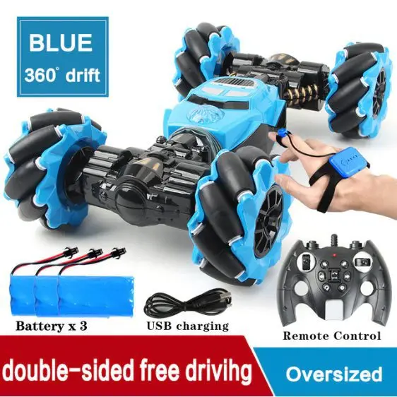 XINGYUCHUANQI 4D-C2 4WD RC Stunt Car Blue
