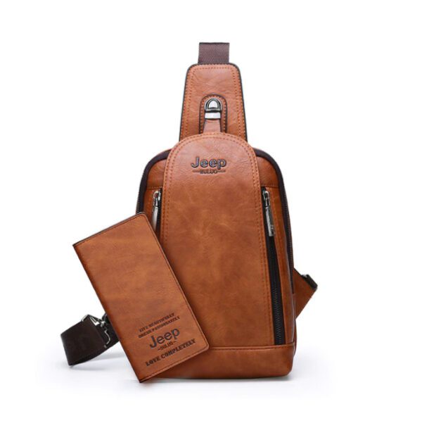 JEEP BULUO 881 Crossbody Bag Brown