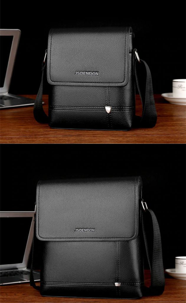 JSDENDON JD612 PU Messenger Bag Black