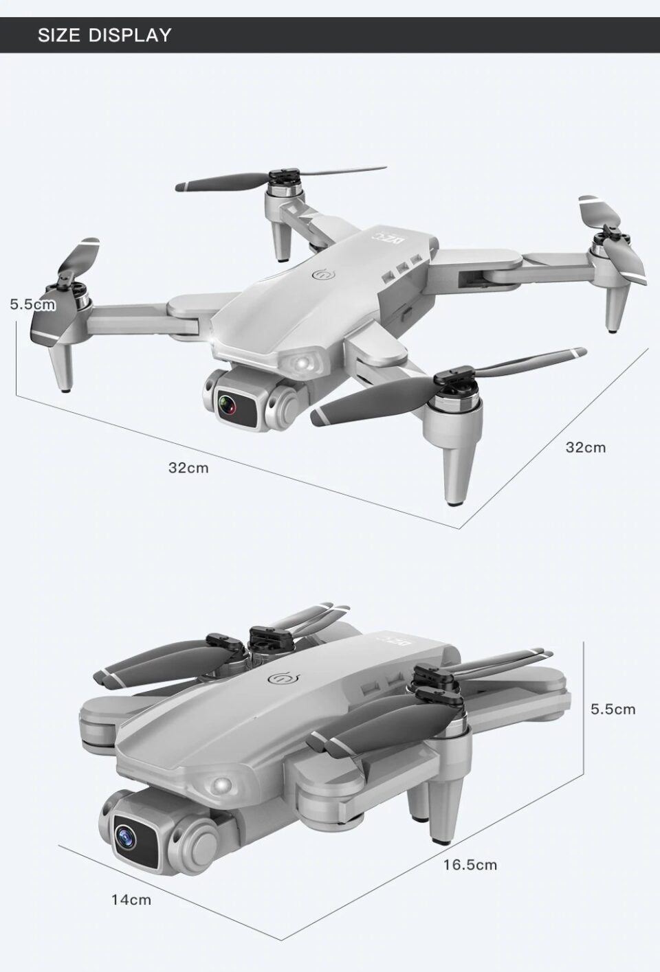 FIJ L900 Pro 5G GPS 4K Drone Size