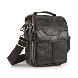 Le'aokuu 144 Leather Male Casual Shoulder Messenger - Brown