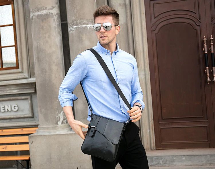 WESTAL BY8240 Genuine Leather Bag - Black