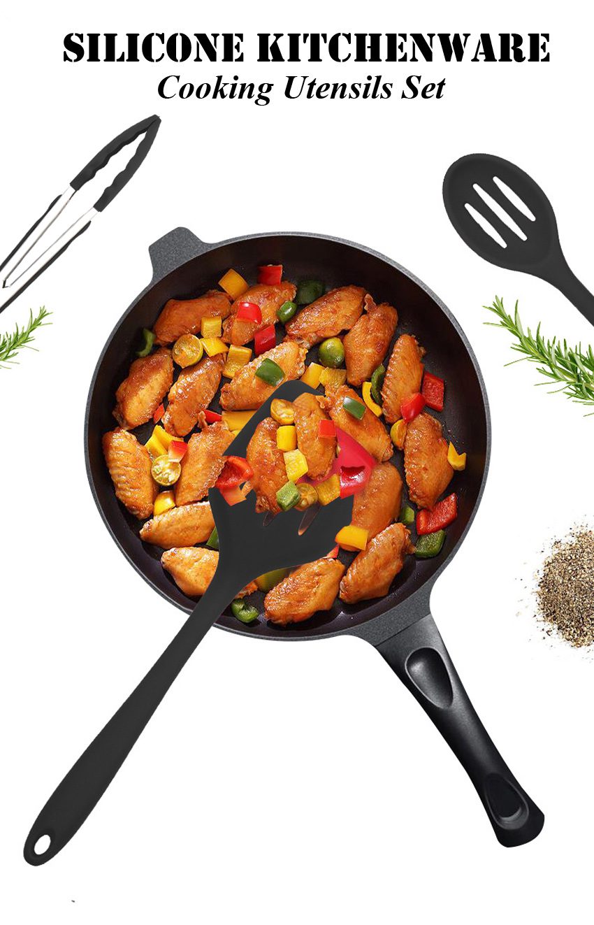 Silicone Kitchenware Cooking Utensils Set