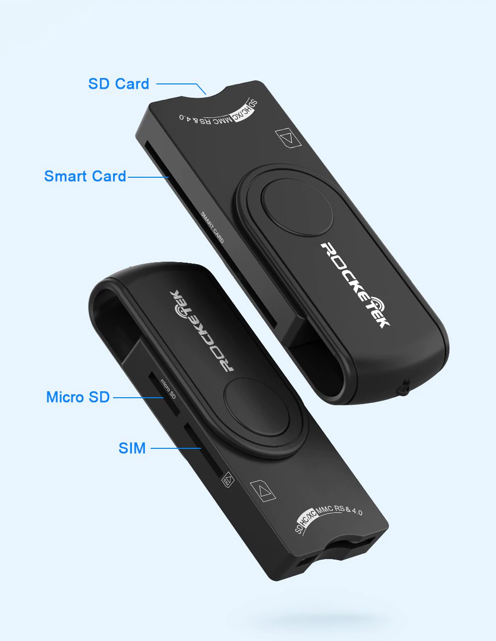 Rocketek SCR10 USB Smart Card Reader