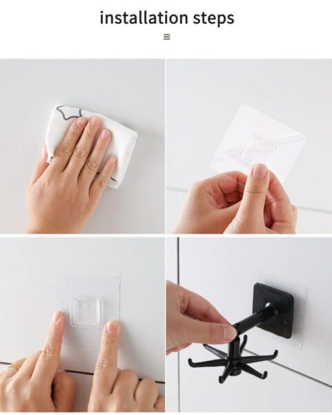 Rotatable Kitchen Hook Home Storage Accessories - Image 3