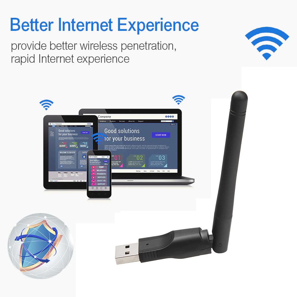 Kebidu TOM000334 WiFi Wireless Network Card USB 2.0
