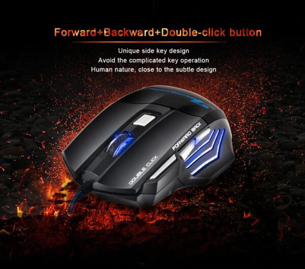 iMice WM5000X7 Ergonomic Wired Gaming Mouse - Image 3