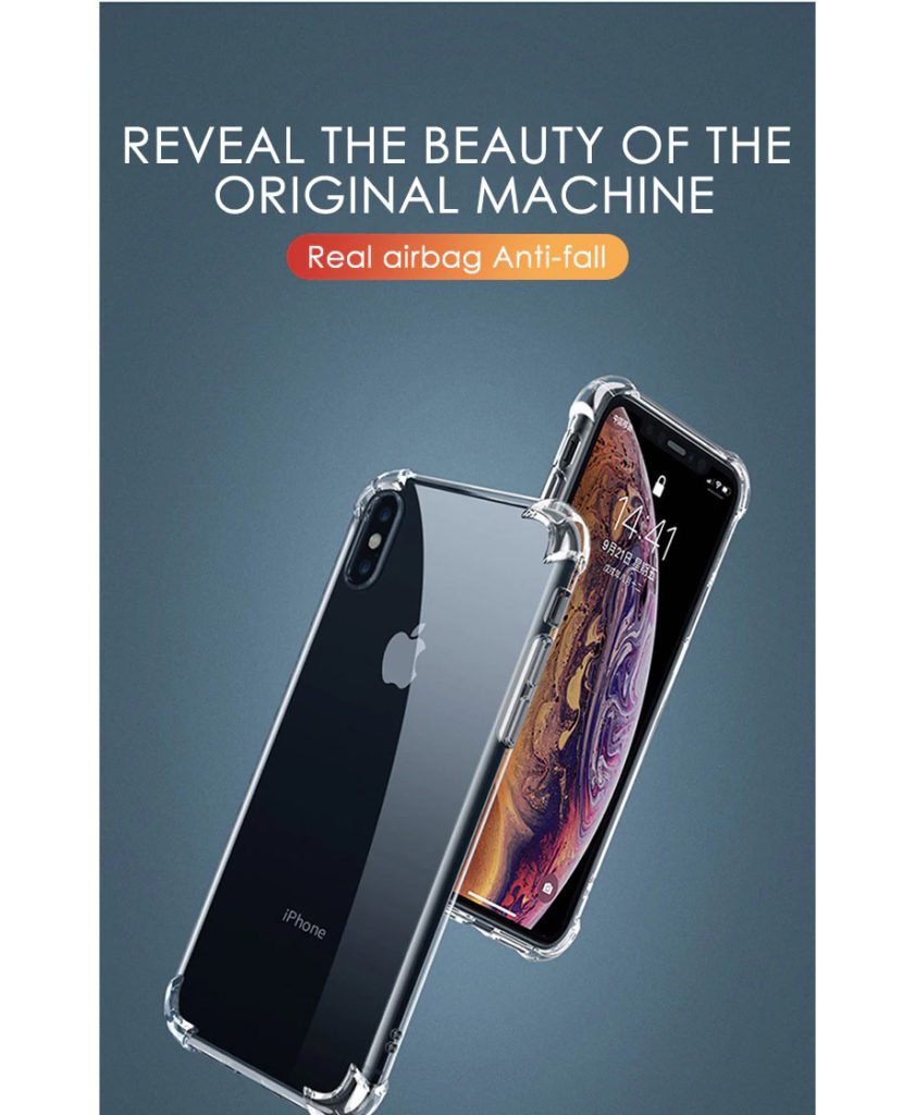 Transparent Shockproof Silicone Case For iPhone