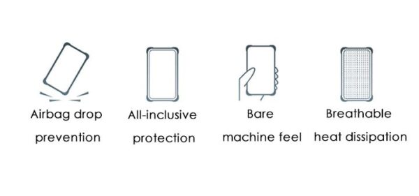 Transparent Shockproof Silicone Case For iPhone