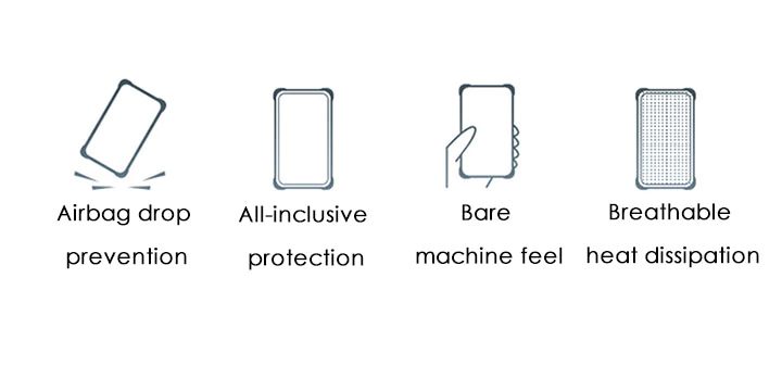 Transparent Shockproof Silicone Case For iPhone