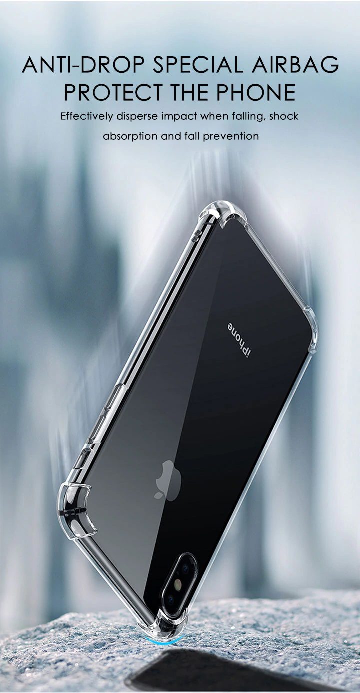 Transparent Shockproof Silicone Case For iPhone