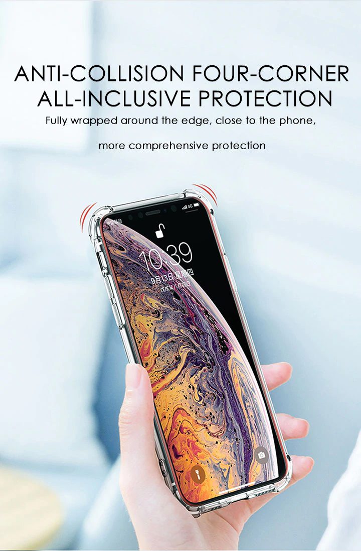 Transparent Shockproof Silicone Case For iPhone
