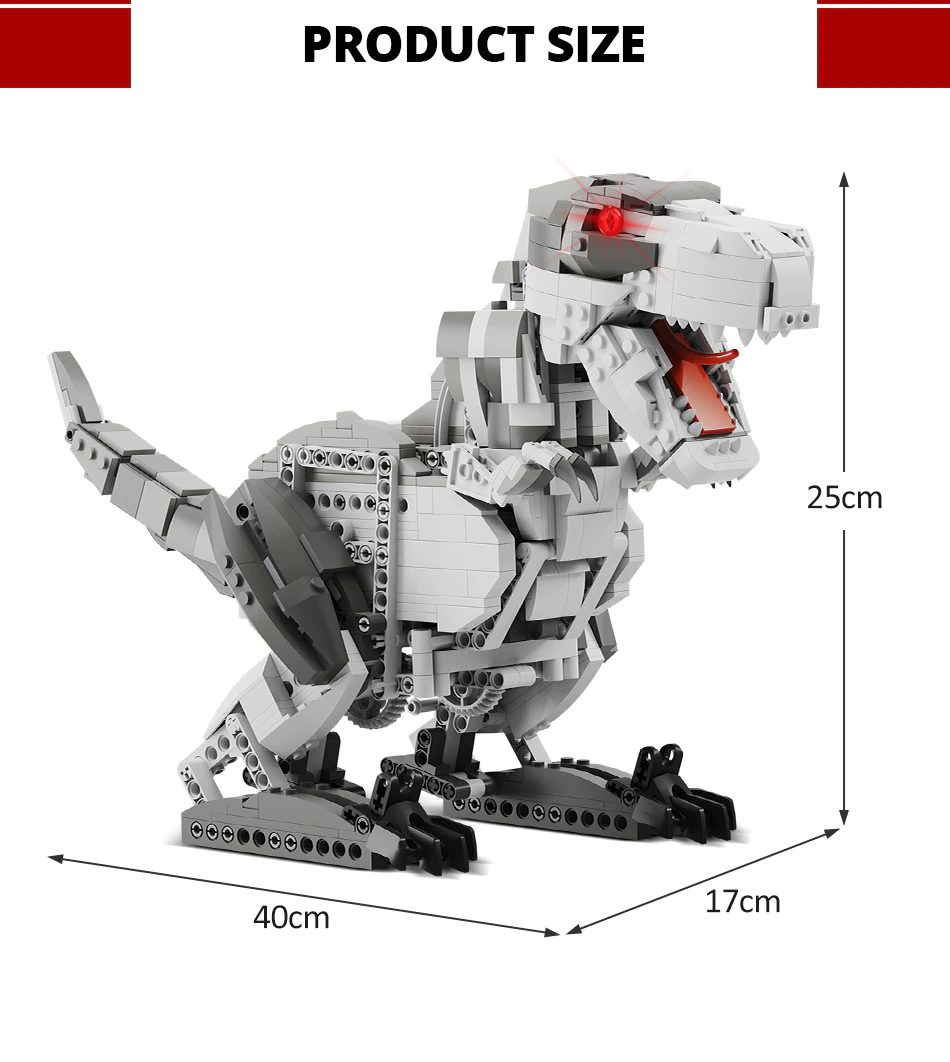 KAIYU RC Dinosaur Tyrannosaurus Size
