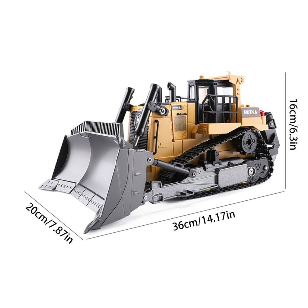 HUINA 1569 RC Bulldozer Size