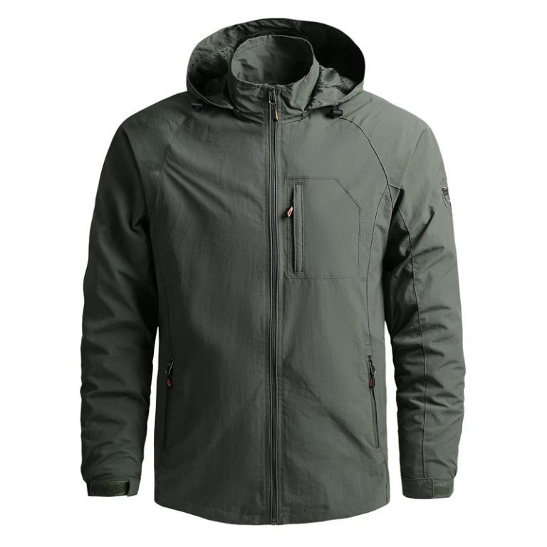 CHAIFENKO AL Hiking Jackets Waterproof Hooded ArmyGreen