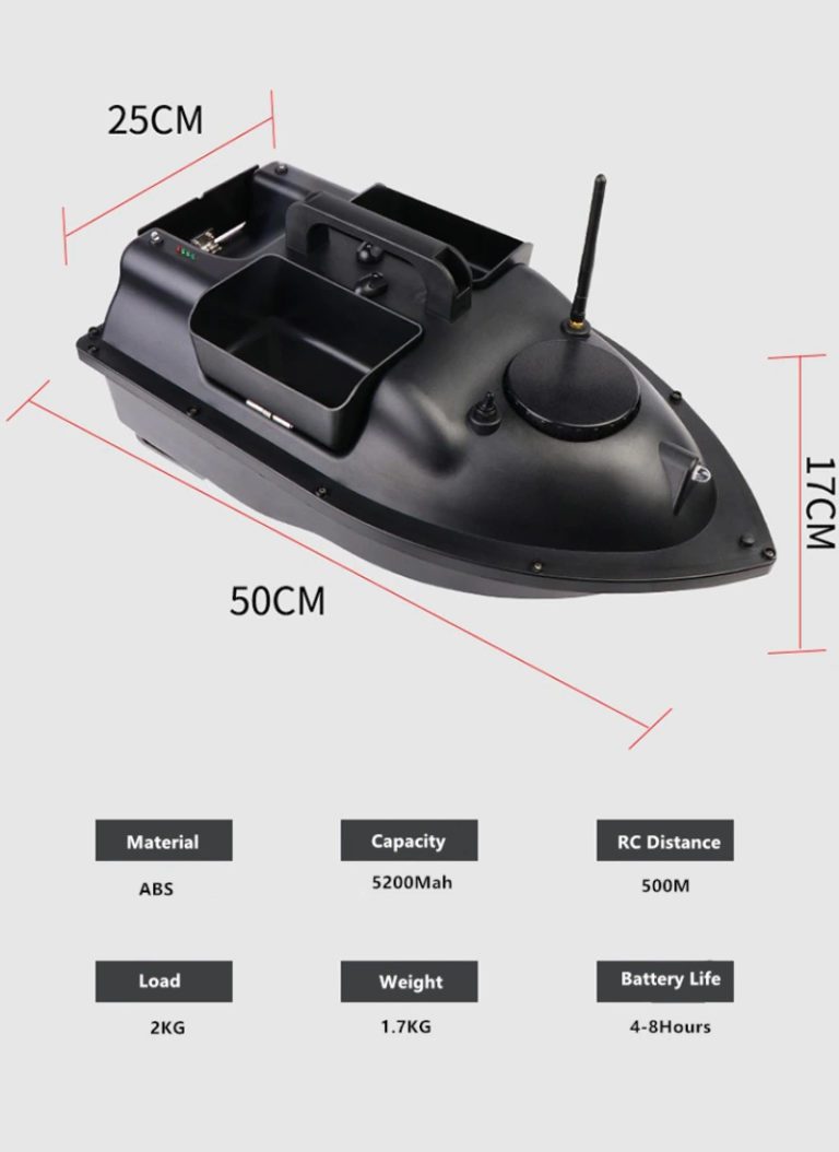 Remote Control Fishing Bait Boat V18 Size