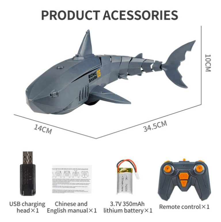 DZQ T11 RC Shark Toy Remote Control