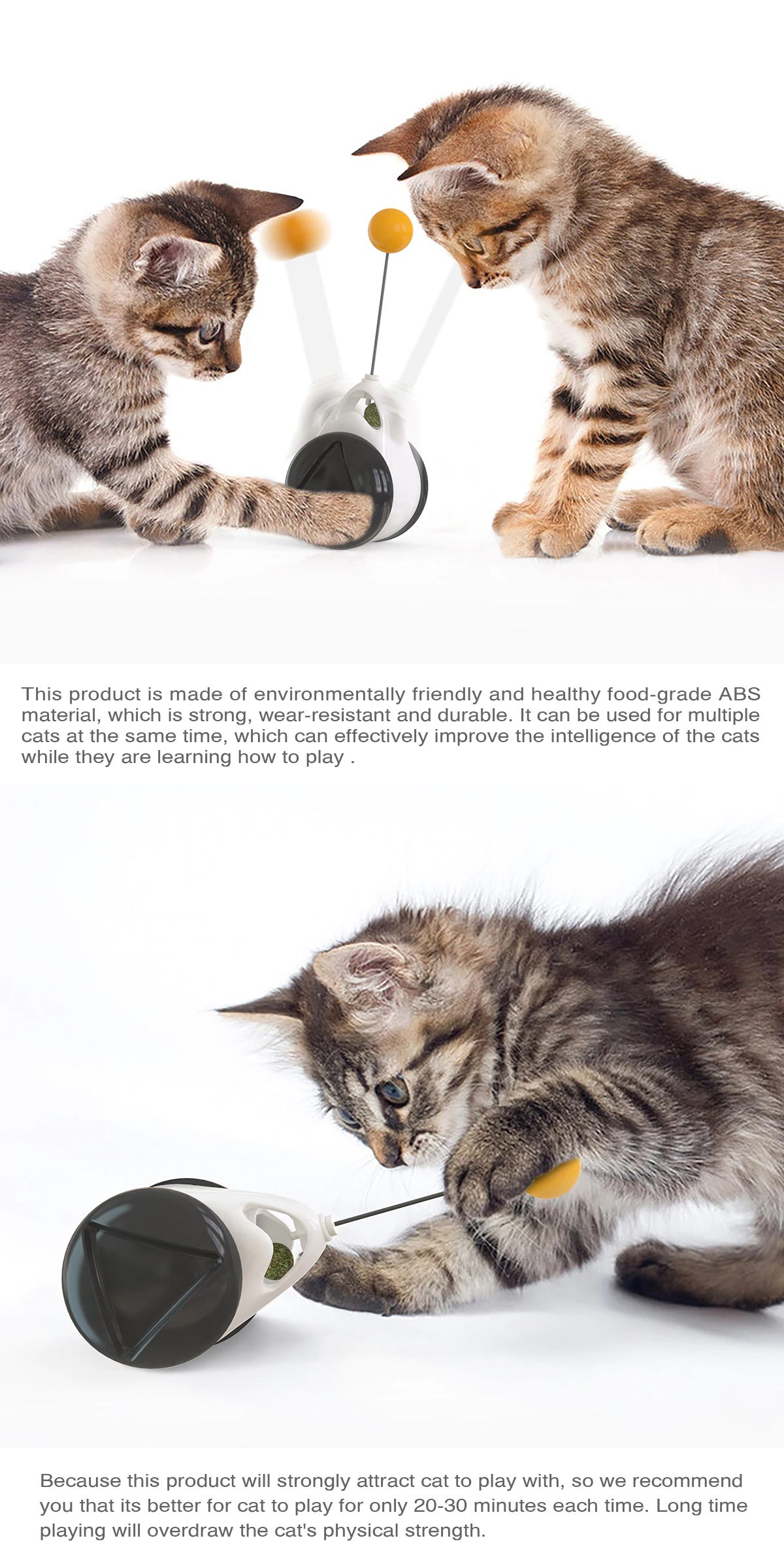 LOHUAHUA Tumbler Swing Toys for Cats