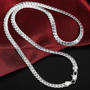 DOTEFFIL S023 Full Sideways 925 Sterling Silver Necklace Bracelet
