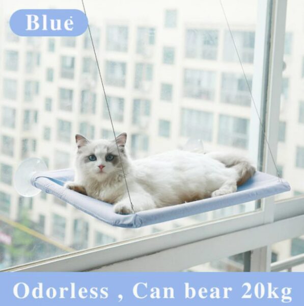 Cat Hammock Bed - Blue