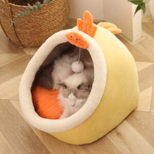 Sweet Cat Bed Warm Pet Basket