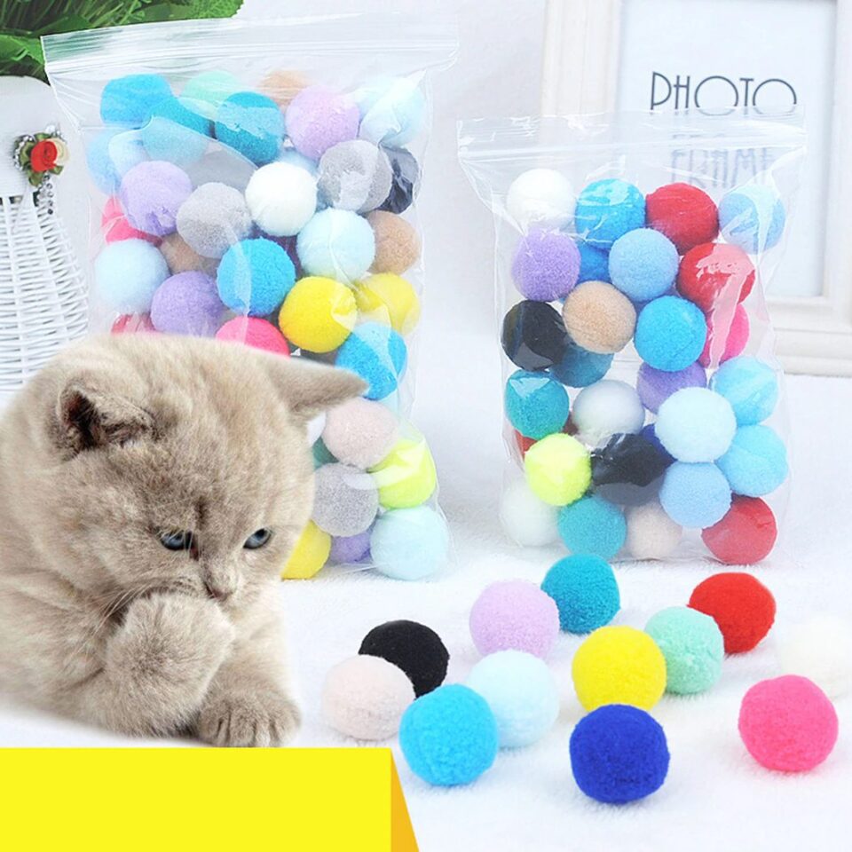 Legendog Stretch Plush Ball Cat Toy