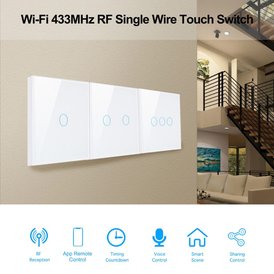 GIRIER JR-SEU01 Smart Light Switch Support Alexa Google Home