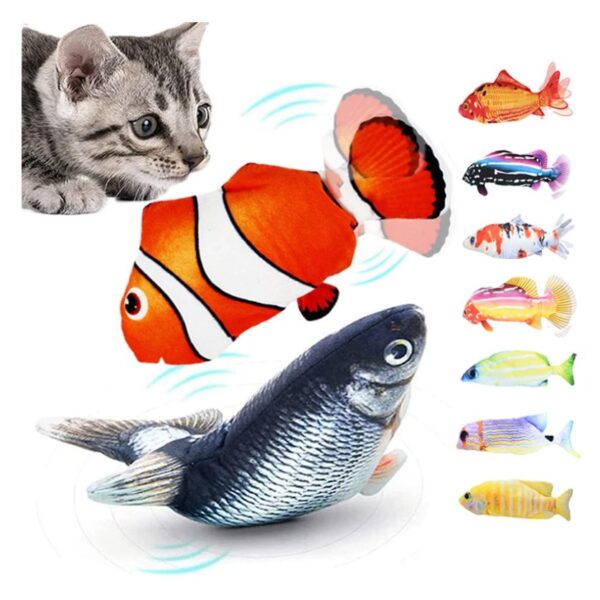 Electric Simulation Fish Catnip Toy