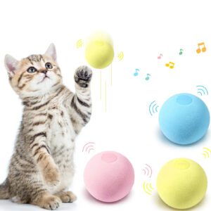 Yemoption Smart Cat Toys Interactive Catnip Ball