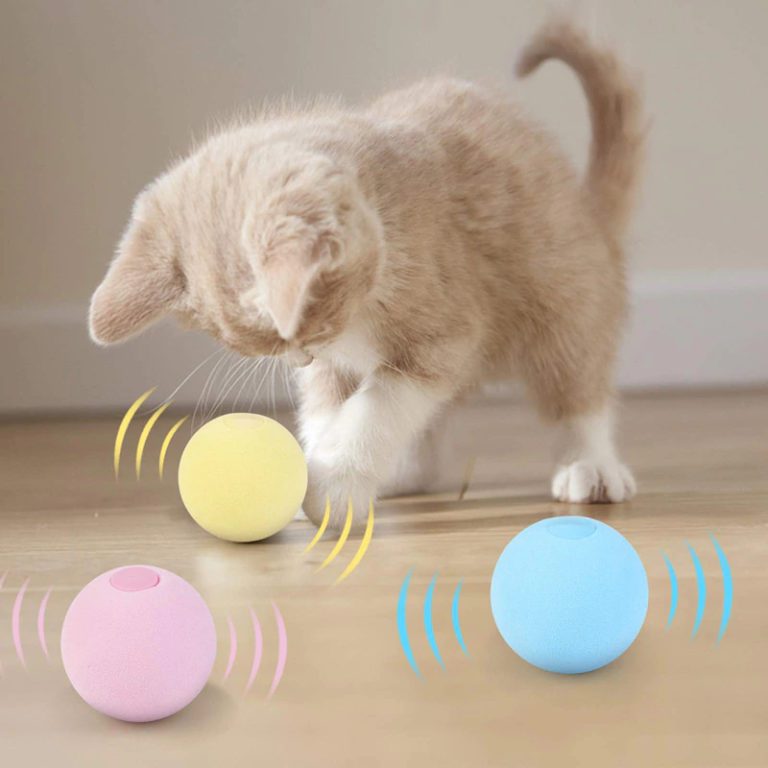 Yemoption Smart Cat Toys Interactive Catnip Ball