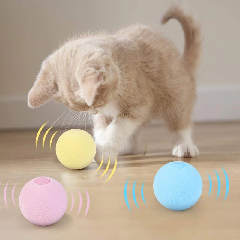 Yemoption Smart Cat Toys Interactive Catnip Ball