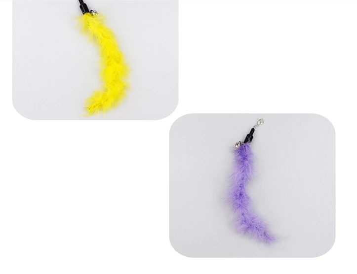 Interactive Cat Stick Feather Toy