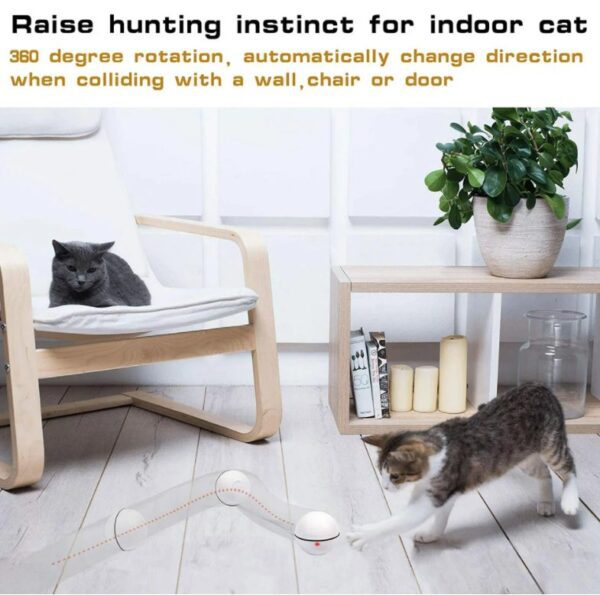 JIMITU Self Rotating Roll Ball With Light Cat Toy - Image 3