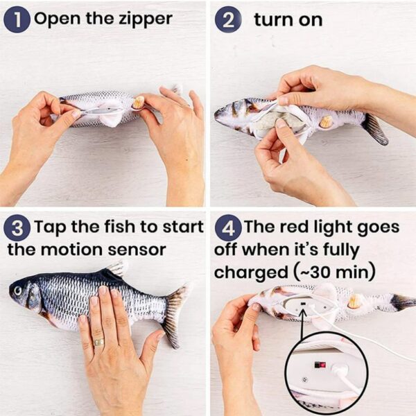 Electric Simulation Fish Catnip Toy - Image 4