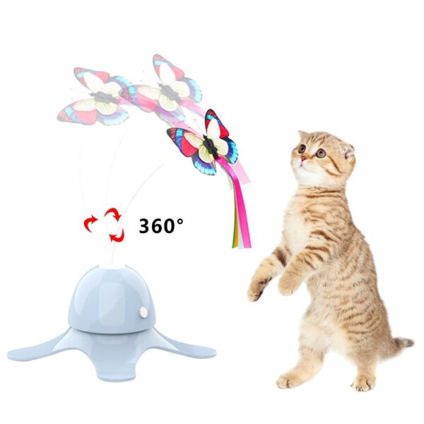 TAONMEISU Electric Rotating Butterfly Kitte Toy Cat - Image 5