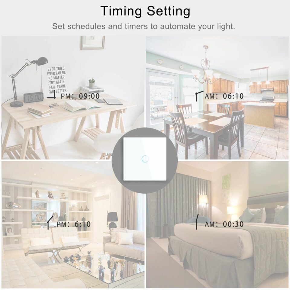 GIRIER JR-SEU01 Smart Light Switch Support Alexa Google Home