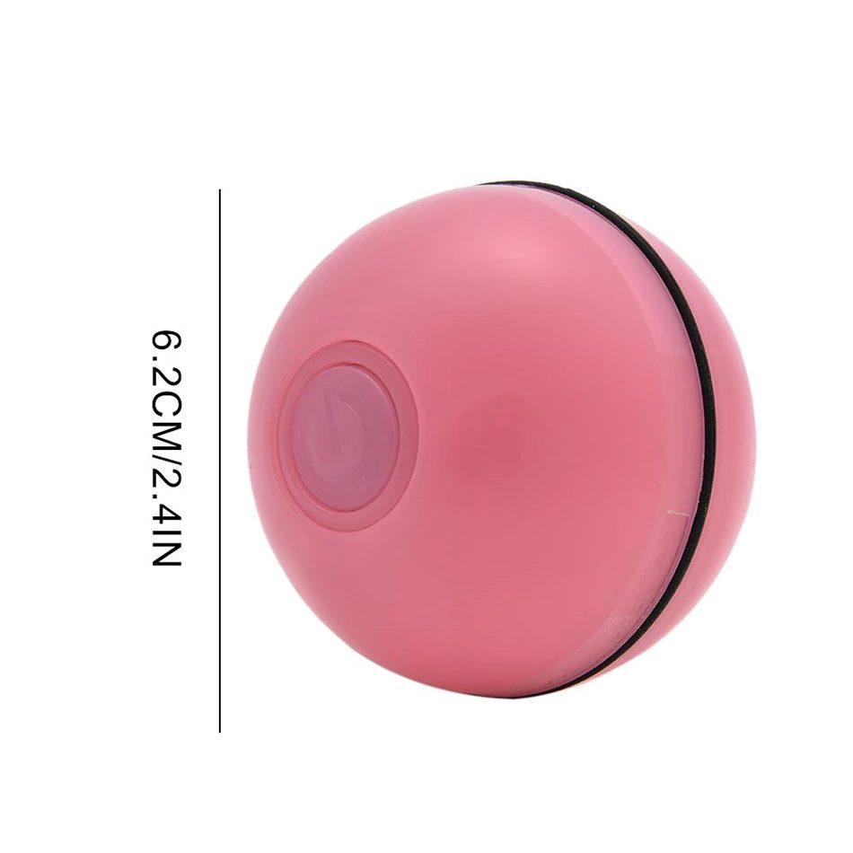 JIMITU Self Rotating Roll Ball With Light Cat Toy