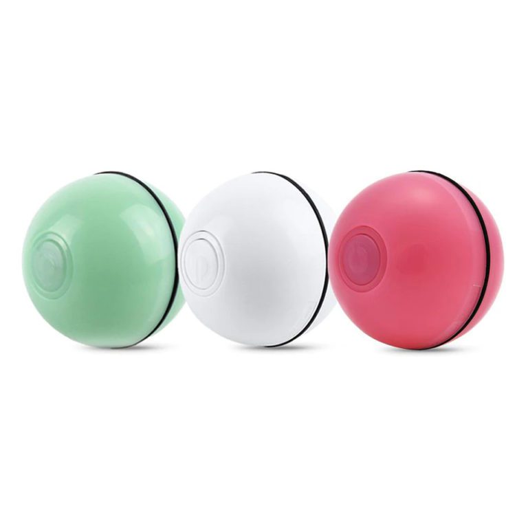 JIMITU Self Rotating Roll Ball With Light Cat Toy