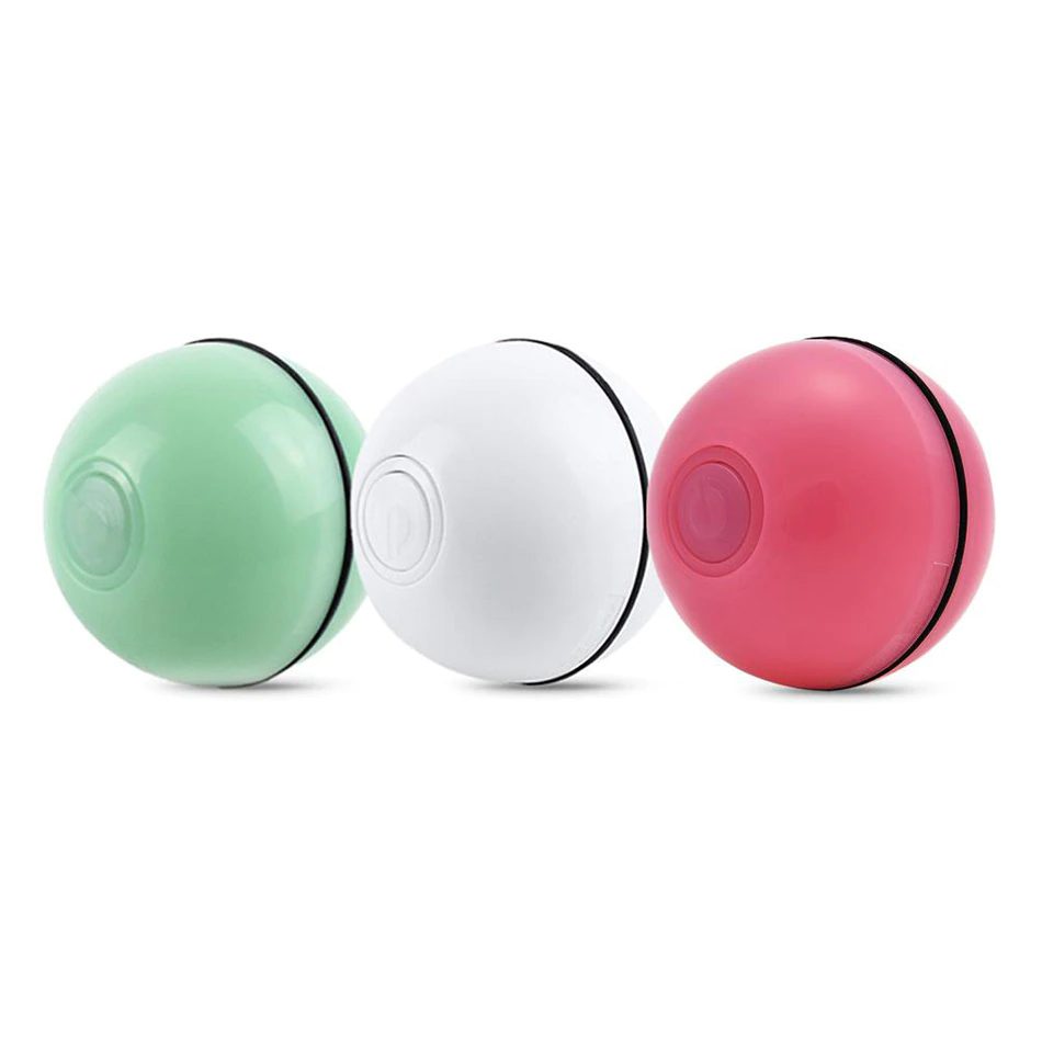 JIMITU Self Rotating Roll Ball With Light Cat Toy