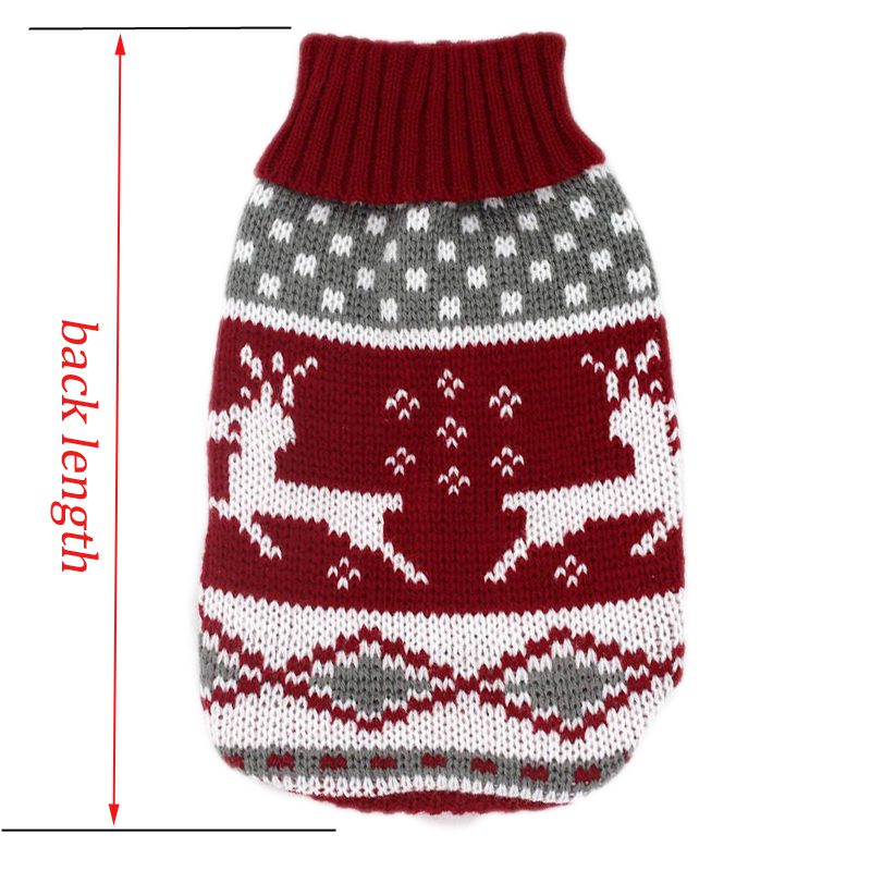 WJC1325 Knitting Dog Sweater Size