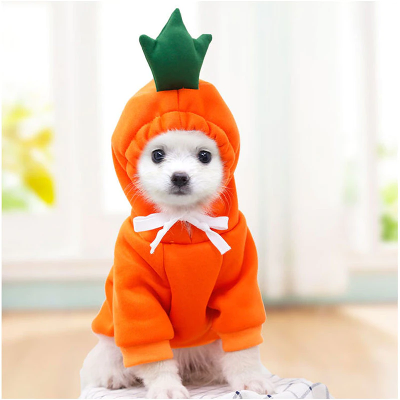WJM0010 Dog Fruit Costume Coat Orange