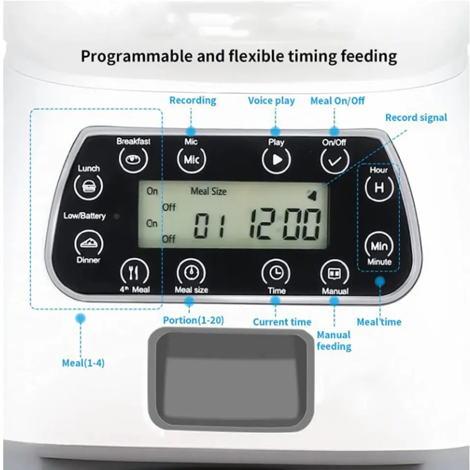 3.5L Automatic Pet Feeder Smart Food 5