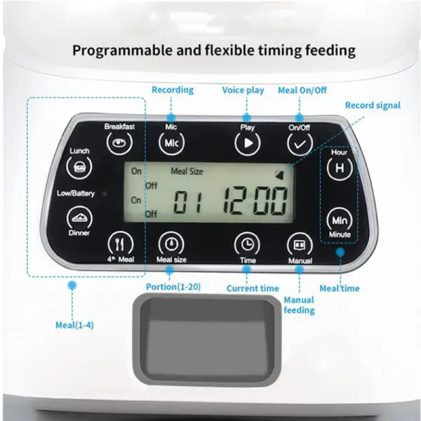 3.5L Automatic Pet Feeder Smart Food 5