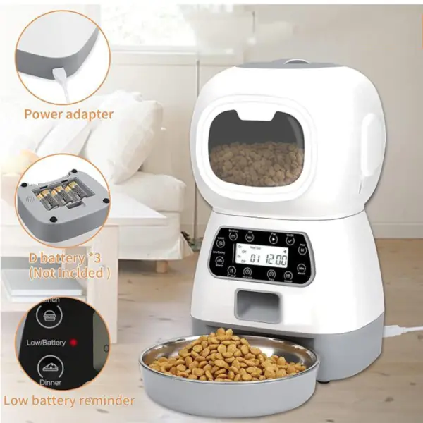 3.5L Automatic Pet Feeder Smart Food 6
