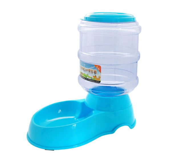 3.5L Dog Cat Feeder Bowl Automatic Food-Blue