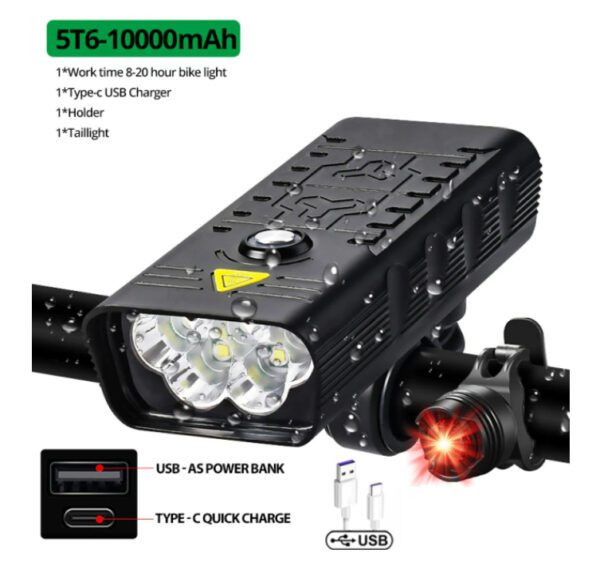 TRLIFE NX3 Bike Light 5T6-10000mah Rear