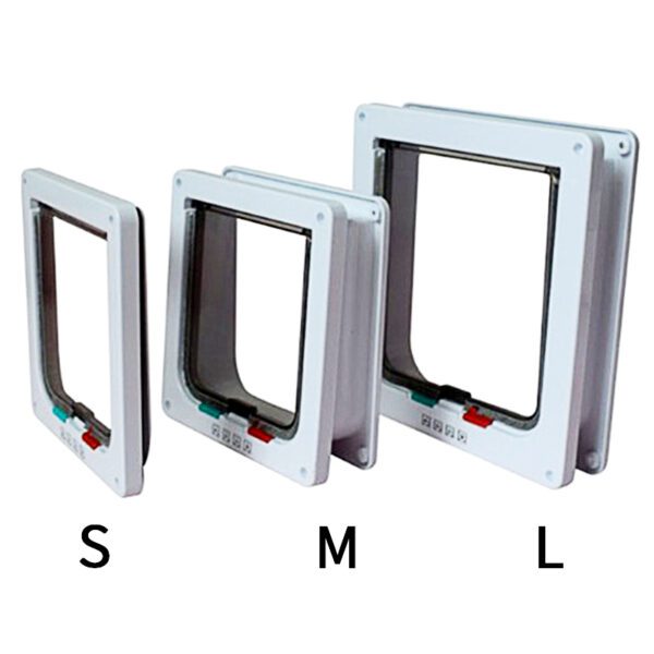 Dog Cat Flap Door with 4 Way